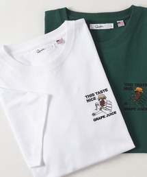 ワンポイント サガラ刺繍 ビッグシルエット 半袖Tシャツ/ USAコットン