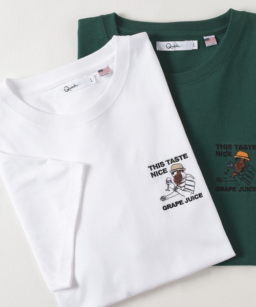 make a ray!(メイク ア レイ!)の「ワンポイント サガラ刺繍 ビッグシルエット 半袖Tシャツ/ USAコットン(Tシャツ/カットソー・メンズ・グリーン/ホワイト系その他3/ブルー/ホワイト系その他2/ブラック/ホワイト系その他/ホワイト/ミント・L/M)」の1枚目の写真