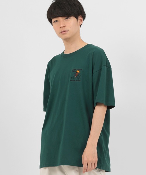 make a ray!(メイク ア レイ!)の「ワンポイント サガラ刺繍 ビッグシルエット 半袖Tシャツ/ USAコットン(Tシャツ/カットソー・メンズ・グリーン/ホワイト系その他3/ブルー/ホワイト系その他2/ブラック/ホワイト系その他/ホワイト/ミント・L/M)」の21枚目の写真