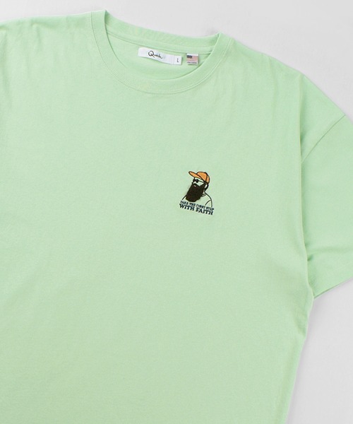 make a ray!(メイク ア レイ!)の「ワンポイント サガラ刺繍 ビッグシルエット 半袖Tシャツ/ USAコットン(Tシャツ/カットソー・メンズ・グリーン/ホワイト系その他3/ブルー/ホワイト系その他2/ブラック/ホワイト系その他/ホワイト/ミント・L/M)」の12枚目の写真