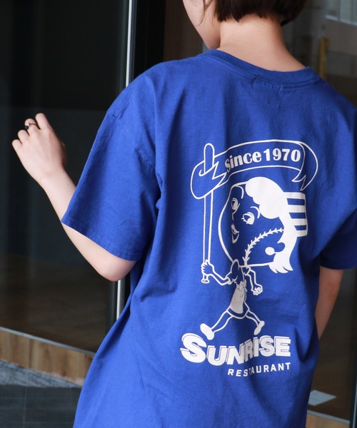 SiNCERE（シンシア）の「〈JHANKSON/ジャンクソン〉SUNRISE RESAURANT TEE/サンライズレストランTシャツ（Tシャツ/カットソー・メンズ・ホワイト/ブラック/ブルー・M/L）」の12枚目の写真