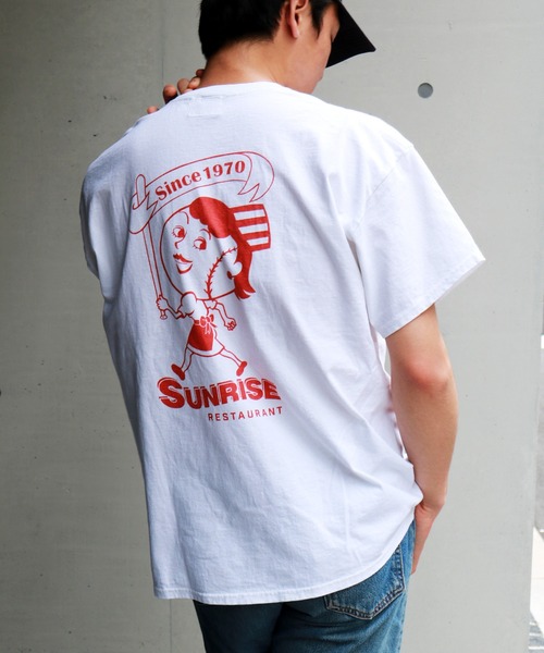 SiNCERE（シンシア）の「〈JHANKSON/ジャンクソン〉SUNRISE RESAURANT TEE/サンライズレストランTシャツ（Tシャツ/カットソー・メンズ・ホワイト/ブラック/ブルー・M/L）」の18枚目の写真
