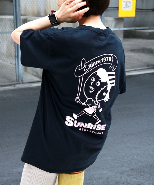 SiNCERE（シンシア）の「〈JHANKSON/ジャンクソン〉SUNRISE RESAURANT TEE/サンライズレストランTシャツ（Tシャツ/カットソー・メンズ・ホワイト/ブラック/ブルー・M/L）」の16枚目の写真