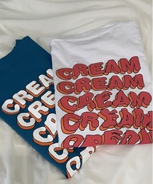 SONYUNARA CREAM英文プリント半袖Ｔシャツ