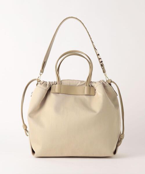 closet story（クローゼットストーリー）の「＜closet story（クローゼットストーリー）＞ ナイロン 3WAY ハンドル トートバッグ（トートバッグ・レディース・ブラック/ベージュ/グレー・FREE）」の4枚目の写真