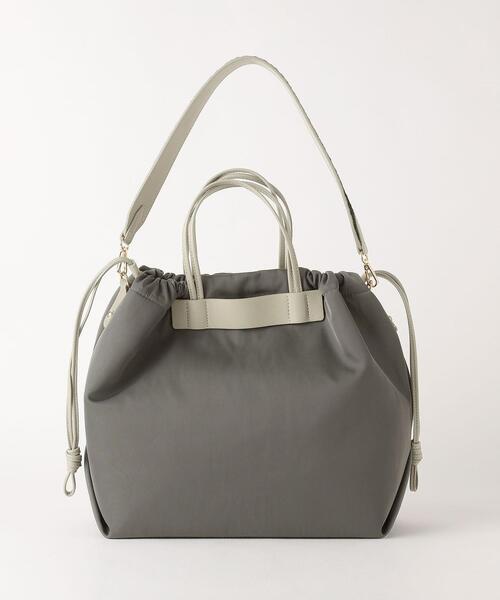 closet story（クローゼットストーリー）の「＜closet story（クローゼットストーリー）＞ ナイロン 3WAY ハンドル トートバッグ（トートバッグ・レディース・ブラック/ベージュ/グレー・FREE）」の13枚目の写真
