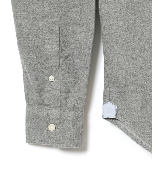 BEAMS HEART（ビームスハート）の「コーヒー刺繍 ボタンダウン ネルシャツ【ユニセックス】（シャツ/ブラウス・メンズ・ネイビー/グレー/その他/ライトグレー/インディゴブルー・MEDIUM/LARGE/SMALL/X-LARGE）」の21枚目の写真