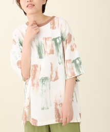 【ZOZO限定】サキシマamp「アート柄ルーズプルオーバー」
