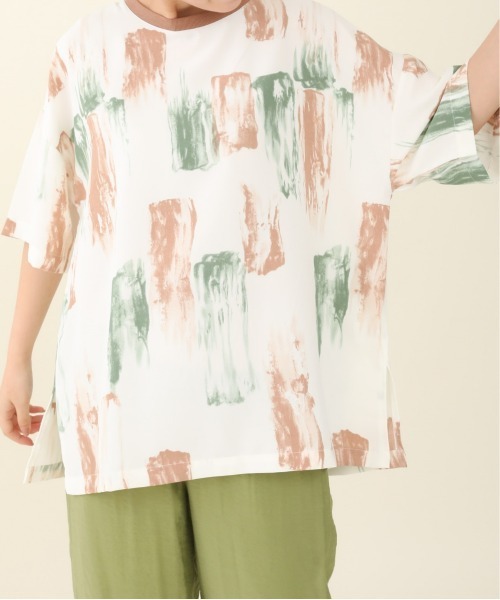 sakishimatokyo(サキシマトーキョー)の「【ZOZO限定】サキシマamp「アート柄ルーズプルオーバー」(Tシャツ/カットソー・レディース・ベージュ/ライトブルー/ブルー・FREE)」の10枚目の写真