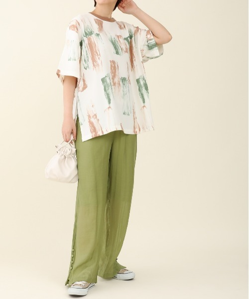 sakishimatokyo(サキシマトーキョー)の「【ZOZO限定】サキシマamp「アート柄ルーズプルオーバー」(Tシャツ/カットソー・レディース・ベージュ/ライトブルー/ブルー・FREE)」の12枚目の写真