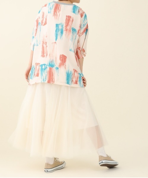 sakishimatokyo(サキシマトーキョー)の「【ZOZO限定】サキシマamp「アート柄ルーズプルオーバー」(Tシャツ/カットソー・レディース・ベージュ/ライトブルー/ブルー・FREE)」の15枚目の写真