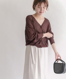 KBF | 2WAY透かし編みニット(ニット/セーター)