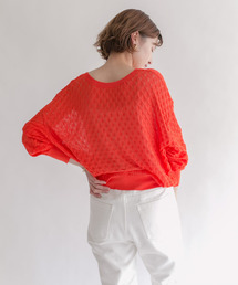 KBF | 2WAY透かし編みニット(ニット/セーター)