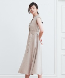 アナイ　リネン調オックスノースリワンピース ANAYI｜リネン調オックスノースリ ワンピース | Rakuten Fashion