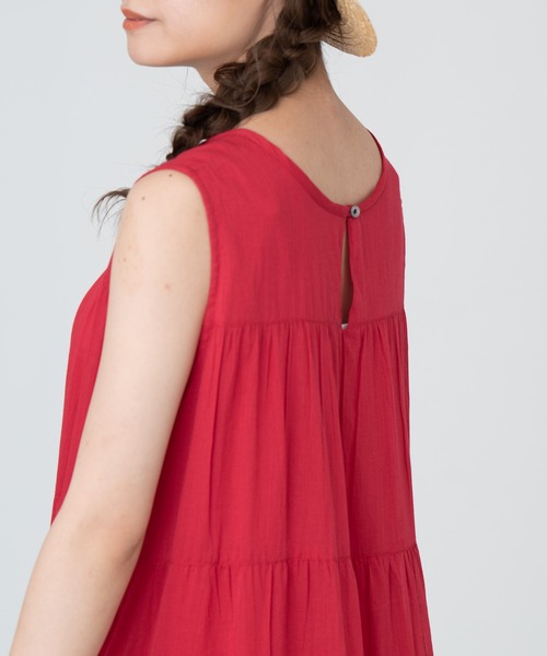 MERLOT（メルロー）の「カラフルティアードワンピース（ワンピース・レディース・ブラック/レッド/イエロー/ターコイズブルー・FREE）」の11枚目の写真