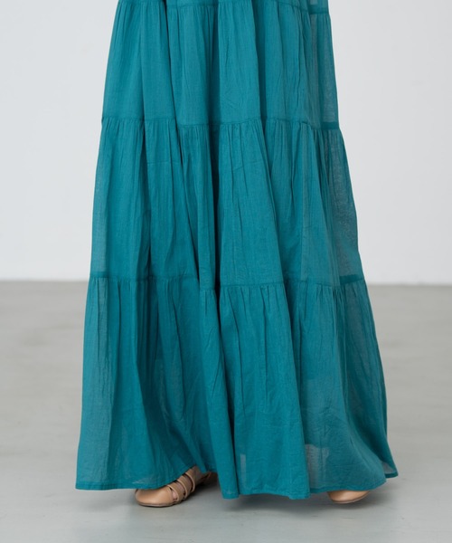 MERLOT（メルロー）の「カラフルティアードワンピース（ワンピース・レディース・ブラック/レッド/イエロー/ターコイズブルー・FREE）」の15枚目の写真