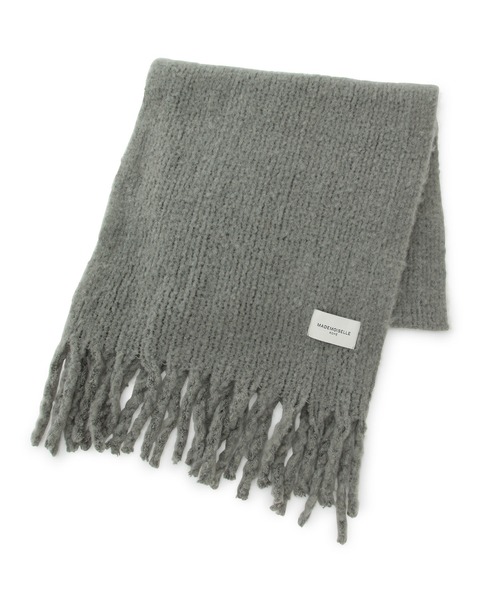 MADEMOISELLE ROPE'（マドモアゼル ロペ）の「リサイクルヤーンボリュームストール（ストール/ショール・レディース・グレー/オフホワイト/カーキ/オレンジ/ブルー・FREE）」の4枚目の写真