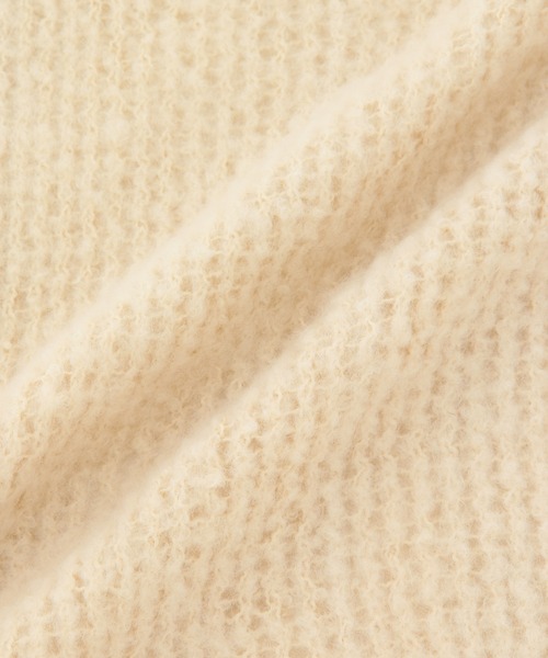 MADEMOISELLE ROPE'（マドモアゼル ロペ）の「リサイクルヤーンボリュームストール（ストール/ショール・レディース・グレー/オフホワイト/カーキ/オレンジ/ブルー・FREE）」の17枚目の写真