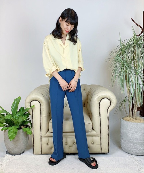Oriens JOURNAL STANDARD(オリエンス ジャーナルスタンダード)の「センタークリースイージーパンツ◆(その他パンツ・レディース・ブラック/ブラウン/グリーン/ブルー/テラコッタ・36/38)」の19枚目の写真