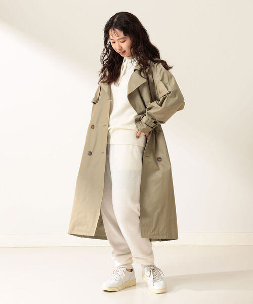 Demi-Luxe BEAMS（デミルクス ビームス）の「Demi-Luxe BEAMS / シャンブレー ライトトレンチコート（トレンチコート・レディース・ベージュ/カーキ・38/36）」の9枚目の写真