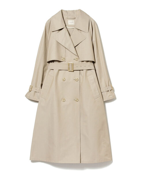 Demi-Luxe BEAMS（デミルクス ビームス）の「Demi-Luxe BEAMS / シャンブレー ライトトレンチコート（トレンチコート・レディース・ベージュ/カーキ・38/36）」の14枚目の写真