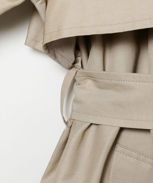 Demi-Luxe BEAMS（デミルクス ビームス）の「Demi-Luxe BEAMS / シャンブレー ライトトレンチコート（トレンチコート・レディース・ベージュ/カーキ・38/36）」の17枚目の写真