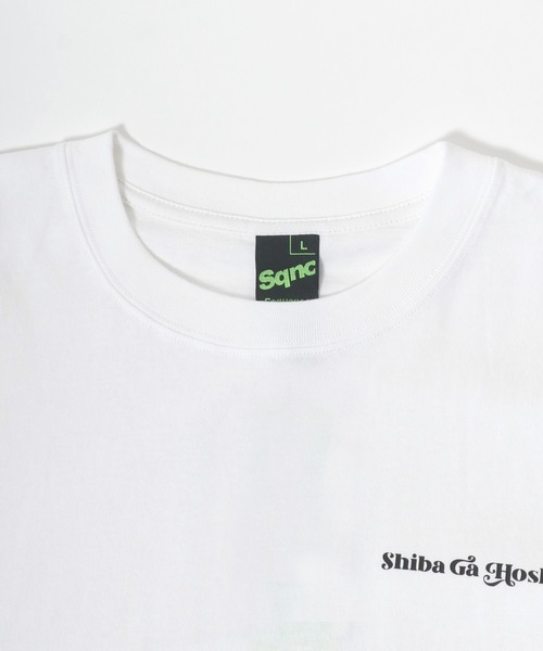 Salong hameu（サロン ハミュー）の「実写柴犬フォトグラフィックプリント ビッグシルエットロンT（Tシャツ/カットソー・メンズ・ホワイト/ブラック/ダークグリーン/ブルー/ホワイト系その他/ブラック系その他/ブルー系その他/ホワイト系その他2/グリーン系その他/ブラック系その他2/グリーン系その他2・M/L/XL）」の20枚目の写真