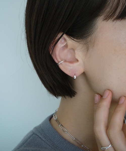 Jenny BY IMMANOEL(ジェニーバイイマノエル)の「silver925 ミニラップピアス&スネークネックレス(ネックレス・レディース・シルバー/ゴールド/ピンクゴールド・FREE)」の14枚目の写真