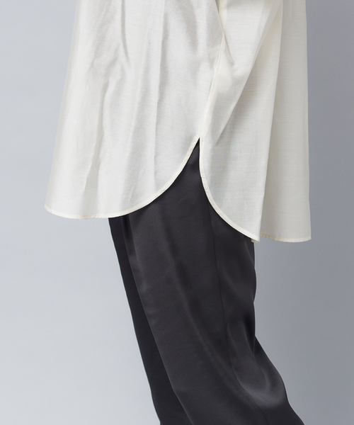 Rouge vif（ルージュヴィフ）の「シアーシャツ（シャツ/ブラウス・レディース・アイボリー/ブラウン/ベージュ・フリー）」の12枚目の写真