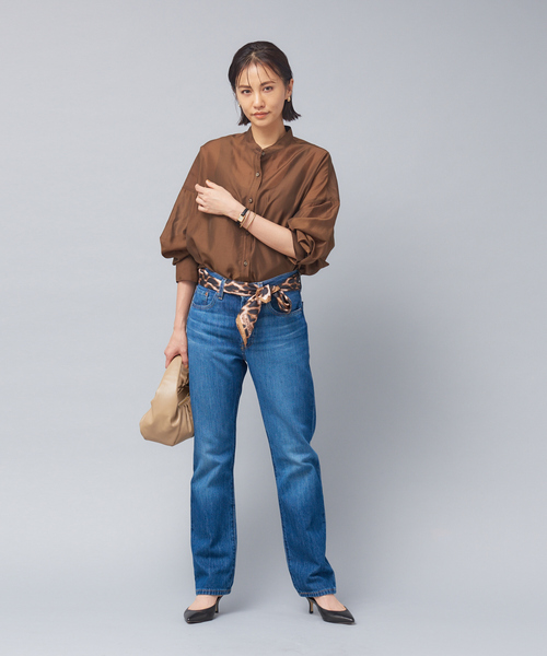 Rouge vif（ルージュヴィフ）の「シアーシャツ（シャツ/ブラウス・レディース・アイボリー/ブラウン/ベージュ・フリー）」の19枚目の写真