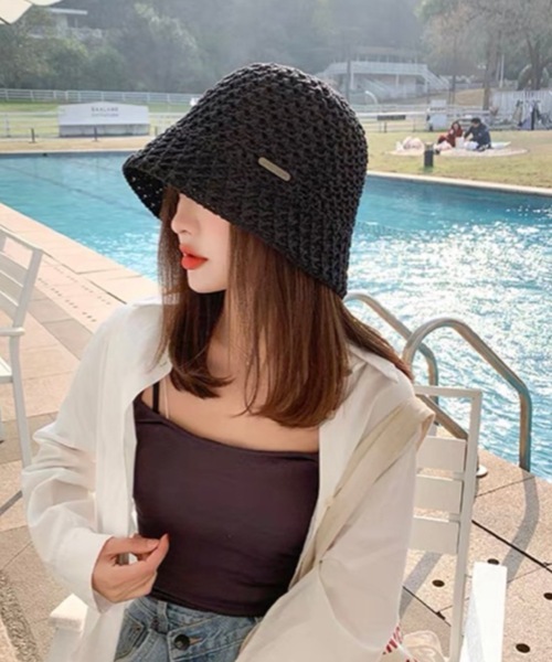 KOR（ケーオーアール）の「ワンポイント付きバケットハット（ハット・レディース・アイボリー/ブラック/モカ/マスタード・FREE）」の2枚目の写真