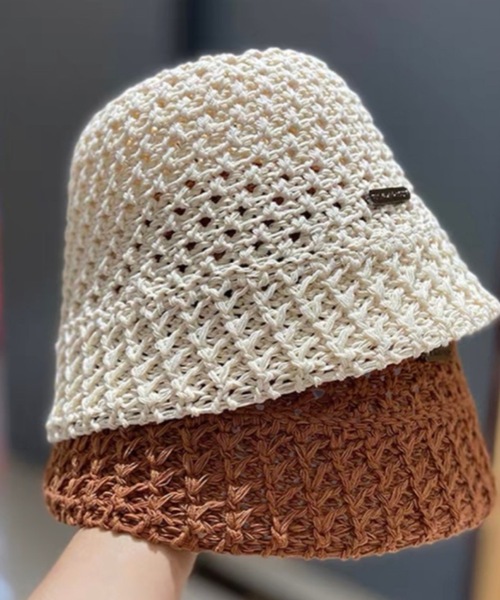 KOR（ケーオーアール）の「ワンポイント付きバケットハット（ハット・レディース・アイボリー/ブラック/モカ/マスタード・FREE）」の11枚目の写真