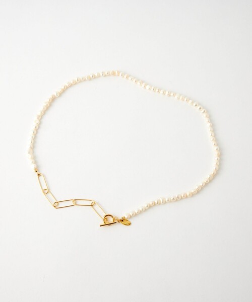 green label relaxing（グリーンレーベルリラクシング）の「淡水パール 3WAY ネックレス（ネックレス・レディース・オフホワイト・FREE）」の2枚目の写真