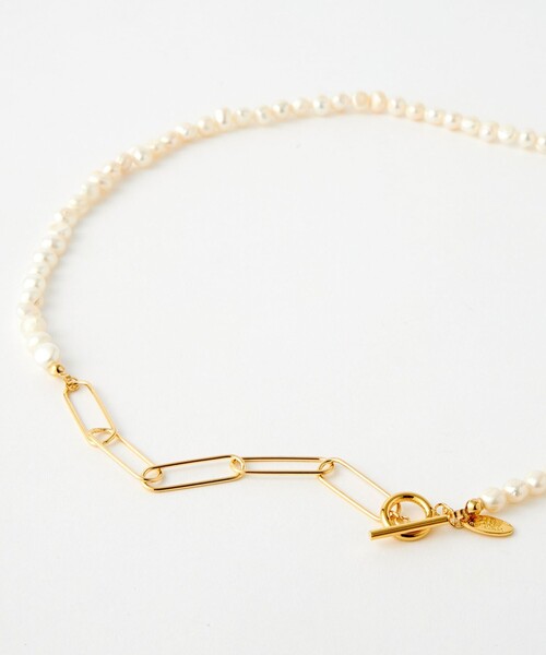 green label relaxing（グリーンレーベルリラクシング）の「淡水パール 3WAY ネックレス（ネックレス・レディース・オフホワイト・FREE）」の6枚目の写真