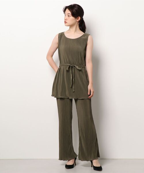 VENCEEXCHANGE（ヴァンスエクスチェンジ）の「ノースリタンクパンツセット（つなぎ/オールインワン・レディース・ブラック/クリアグリーン・M）」の21枚目の写真