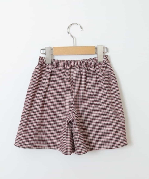 a.v.v（アーヴェヴェ）の「[100-130]チェックガラアシメフロントラップパンツ（その他パンツ・キッズ・ボルドー・100/110/130/120）」の3枚目の写真