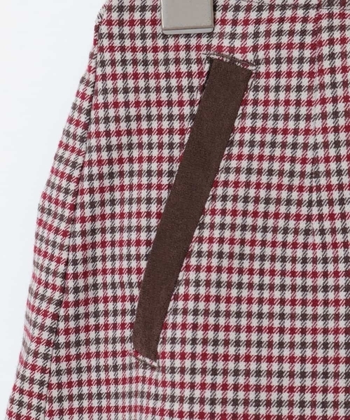 a.v.v（アーヴェヴェ）の「[100-130]チェックガラアシメフロントラップパンツ（その他パンツ・キッズ・ボルドー・100/110/130/120）」の11枚目の写真