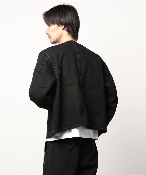 SMITH'S(スミス)の「SMITH'S AMERICAN CHARIE ENGINEER(ノーカラージャケット・メンズ・アイボリー/ブラック・LARGE/S/MEDIUM)」の15枚目の写真