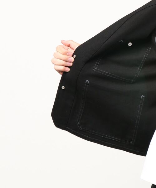 SMITH'S(スミス)の「SMITH'S AMERICAN CHARIE ENGINEER(ノーカラージャケット・メンズ・アイボリー/ブラック・LARGE/S/MEDIUM)」の18枚目の写真