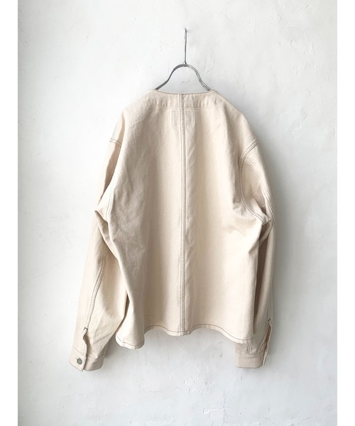 SMITH'S(スミス)の「SMITH'S AMERICAN CHARIE ENGINEER(ノーカラージャケット・メンズ・アイボリー/ブラック・LARGE/S/MEDIUM)」の16枚目の写真