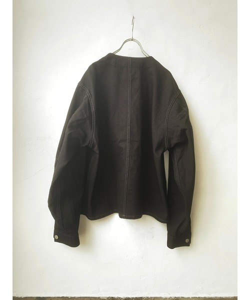 SMITH'S(スミス)の「SMITH'S AMERICAN CHARIE ENGINEER(ノーカラージャケット・メンズ・アイボリー/ブラック・LARGE/S/MEDIUM)」の9枚目の写真
