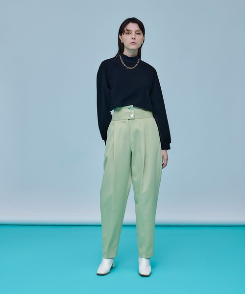 UNITED TOKYO（ユナイテッドトウキョウ）の「アルテスティックコクーンパンツ（スラックス・レディース・ブラック/ベージュ/ライトグリーン・1/2/3）」の6枚目の写真