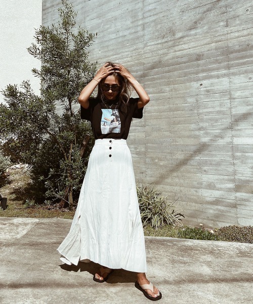 esutoreja(エストレジャ)の「The Beach and the CityTシャツ(Tシャツ/カットソー・レディース・ブラック・L/S/XL/M)」の19枚目の写真
