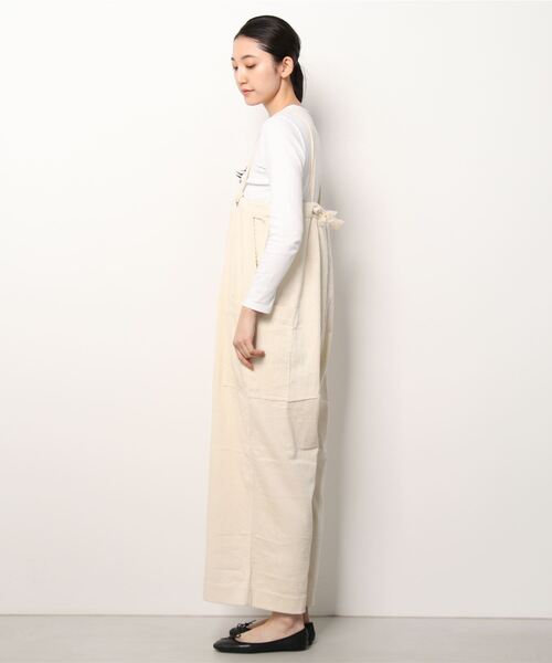 MANASTASH（マナスタッシュ）の「MANASTASH/マナスタッシュ　太畝コーデュロイサロペット（その他パンツ・レディース・ホワイト/モカ・FREE）」の3枚目の写真