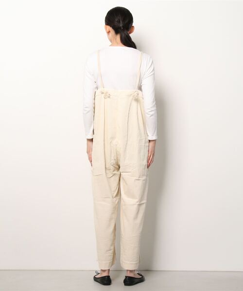 MANASTASH（マナスタッシュ）の「MANASTASH/マナスタッシュ　太畝コーデュロイサロペット（その他パンツ・レディース・ホワイト/モカ・FREE）」の4枚目の写真