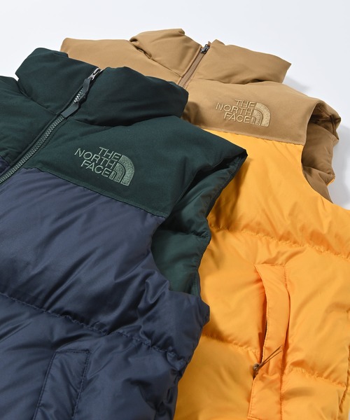 THE NORTH FACE（ザノースフェイス）の「THE NORTH FACE (ザ・ノースフェイス) M ECO NUPTSE ヌプシ ダウンベスト（ダウンベスト・メンズ・ネイビー/ゴールド/ブルー・M）」の4枚目の写真