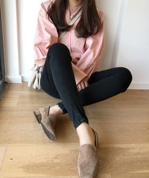 Diosfront（ディオスフロント）の「パフスリーブルーズシャツ（シャツ/ブラウス・レディース・ホワイト/ピンク/ブルーグレー・M/L）」の17枚目の写真