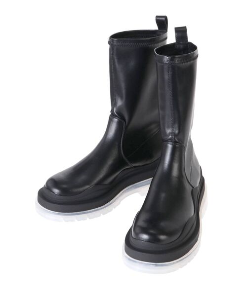 EMODA（エモダ）の「タンクソールボリュームブーツ（ブーツ・レディース・ブラック/アイボリー・SMALL/MEDIUM/LARGE）」の20枚目の写真