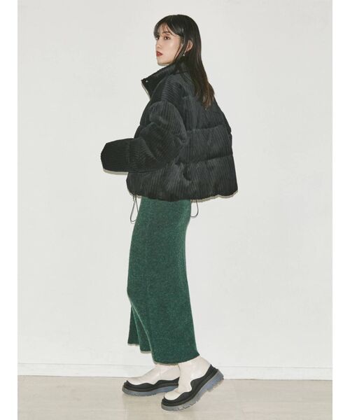 EMODA（エモダ）の「タンクソールボリュームブーツ（ブーツ・レディース・ブラック/アイボリー・SMALL/MEDIUM/LARGE）」の9枚目の写真