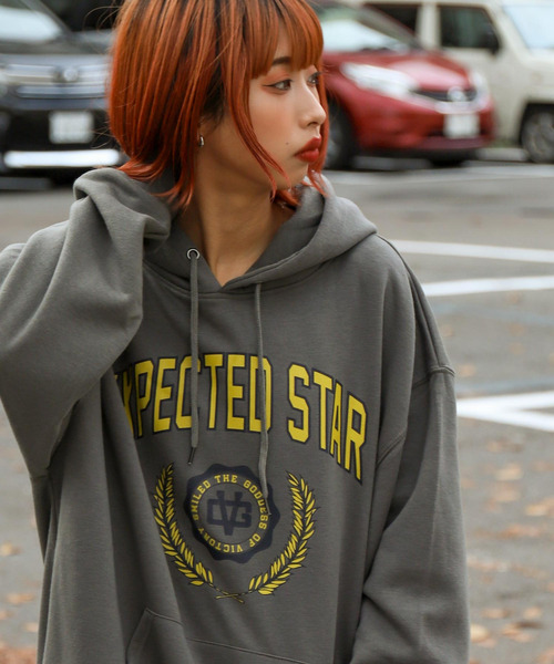 ZIP FIVE(ジップファイブ)の「【ZIP FIVE】【肉厚】 ビッグシルエットカレッジパーカー(パーカー・レディース・チャコール/グレー系/ダークグリーン/ネイビー/ホワイト系/アイボリー系/ホワイト/ブラック×グレー/ブラック/ダークグリーン系/オートミール/ネイビー系/ネイビー系1/カーキ/アイボリー/ブラック系/グレー・LARGE/X-LARGE/MEDIUM)」の8枚目の写真